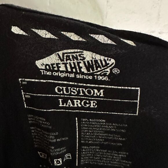 VANS "Off the Wall" Black Men's T-shirt, Large, Pre-owned - Picture 5 of 6